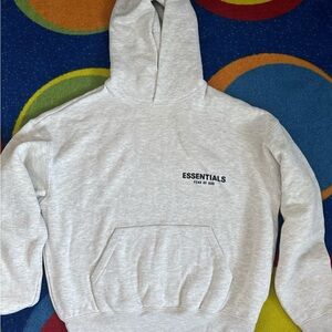 Fear of God Essentials Crewneck Hoodie in Light Gray